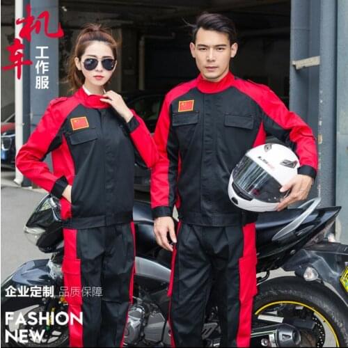 S-4xl Spring And Autumn Long-sleeved Auto Repair Service Overalls Men Car Beauty Repair Car Wash Tooling Factory Clothing