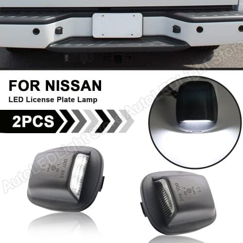 2Pcs LED License Number Plate Light lamps Error Free For Nissan Xterra 1994-2004 Frontier 1998 1999 2000 2001 2002 2003 2004