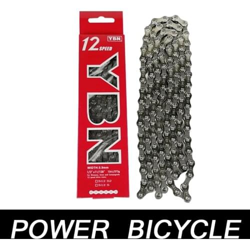 YBN S12 Bicycle Chain 12 Speed Silver Chain Mtb Road Bike Chain For Shimano Sram Campagnolo Suitable For Etap Di2 Eps Shift Kit
