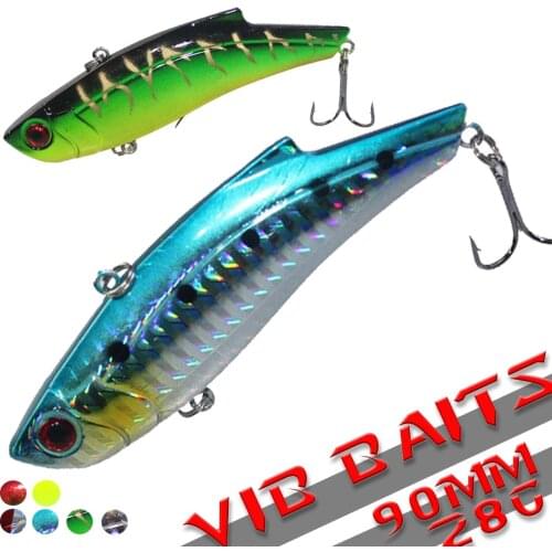 1Pcs 9cm 28g Hard Fishing Lure VIB Rattlin Hook Fishing Sinking Vibra Rattlin Hooktion Lures Pencil Baits