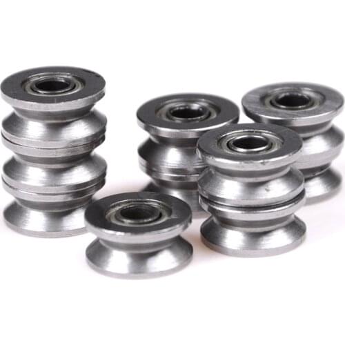 10pcs 624VV V Groove Deep Groove Ball Bearing Traces Walking Guide Rail Bearing New