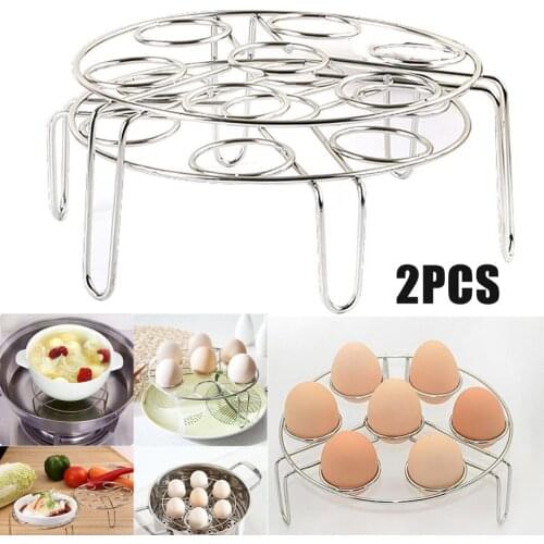 2Pcs Kitchen Steamer Rack Instant Pot Egg Vegetable Cooker Holder Heater