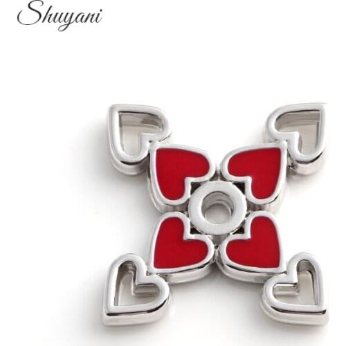 20pcs/lot New Alloy Corss Plates Heart Charm For Memory Living Cheap Lockets For Women Jewelry Accessory CHM#433