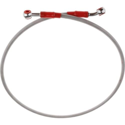 90cm Universal Motorcycle Motorbike ATV Pit Bike Braided Brake Oil Hose Line Gray