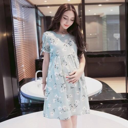 Brand Women Long Dresses Maternity Nursing Dress for Pregnant Women Pregnancy Womens dress Clothing Mother Home Clothes M-2XL