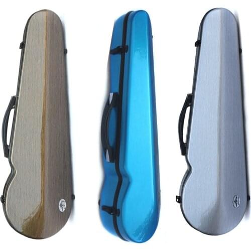 Yinfente Carbon Fiber Violin Case 4/4 Strong Violin Box Gray Blue Color Light For Girl