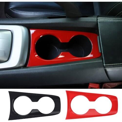 ABS Interior Water Cup Holder Panel Cover Decoration Trim For Chevrolet Camaro 2010-2015 Car Accessories