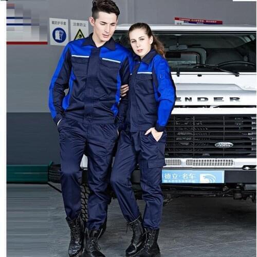 Work clothing set men women overall work car workshop air condition water electricity installation mechanical repairmen uniform