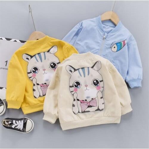 2020 New Kids Jacket Coats Boys Girls Spring Autumn Cotton Plaid Tops Kids Fashion Baseball outwear Jackets Childrens Clothing