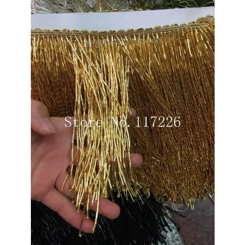 Hot selling nice looking beaded Fringe Ribbon Trim Fringe tassel Lace Trim for party dress JRB-56214