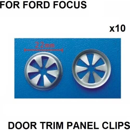 X10 DOOR TRIM PANEL CLIPS FOR FORD FOCUS METAL WASHER TRIM COVER HEAT SHIELD UNDERTRAY LINING INSULATION NEW