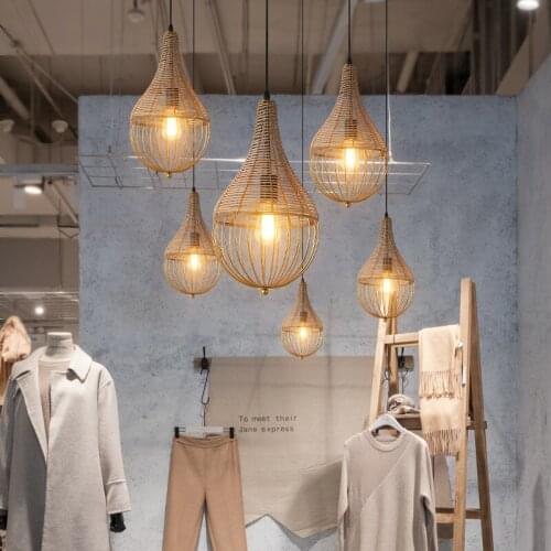 Nordic Creative Hanging Lamp Personality Hotel Restaurant Pendant Lamp Bar Coffee Pendant Light Inn Shop Farmhouse Simple Lights