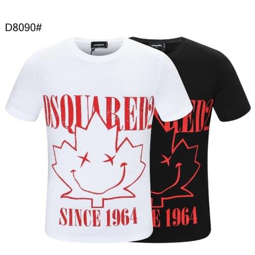 2021 New Dsquared2 Fashion Trend Advanced Printing Short Sleeve harajuku graphic t shirts men clothing D8090