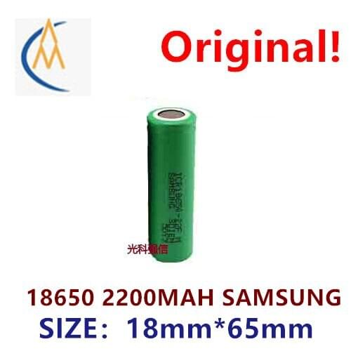 Original Samsung 18650 lithium rechargeable battery 2200mAh 3.7V strong light flashlight notebook cell built-in durable