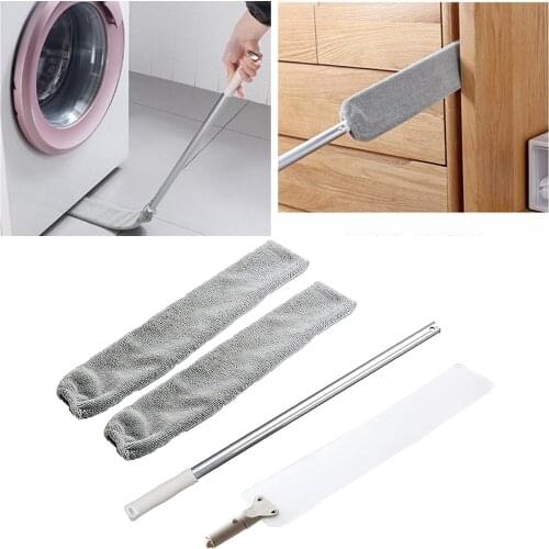 Bedside Dust Brush Home Furniture Crevice Dust Fur Hair Cleaning w/ Loong Handle