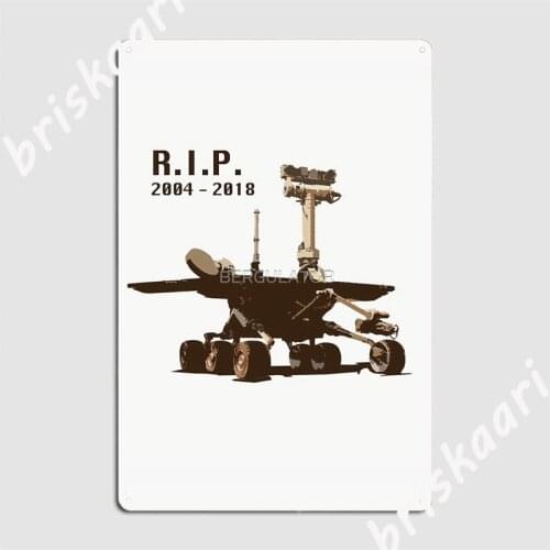 Rip Opportunity Mars. Rover Metal Signs Cinema Kitchen Party Customize Poster Tin sign Posters