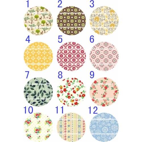 Handmade 10mm~30mm Colorful picture Round Glass Cabochons for Necklace Decoration and Phone Chain Accessaries 60 /pcs-697