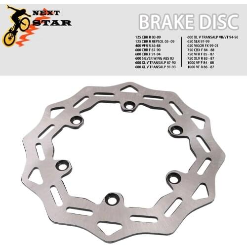 Motorcycle Steel Brake Disc Rotor For Honda CBR125R REPSOL VFR400R CBR 600R 600F XL 600 TRANSALP VR/VT SLR 650 750 1000 VF F/R