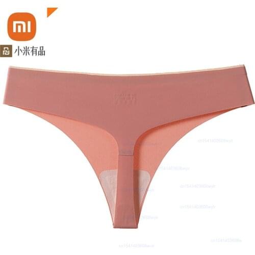 Xiaomi 3pcs Sexy Women Underwear G-string Seamless Silk Panties Mulberry Silk Thongs Female Underpants Lady Sports T-back Briefs
