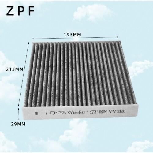 Free Shipment CUK1919 Factory Outlet 87139-50060 High Quality Carbon Car Cabin Air Filter for TOYOTA WP9290 2.9*19.5*21.3cm