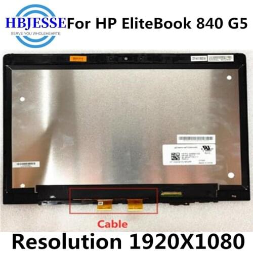 14'' LCD Touch Digitizer Replacement Assembly FHD For HP Elitebook 840 G5 series Laptop LED Display Assembly