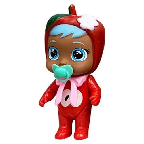 1PCS 12cm Crying Baby Doll With Pacifier Bottle Tears Dolls Cute DIY Toy Cry Doll Children Birthday Christmas Gifts For Kids