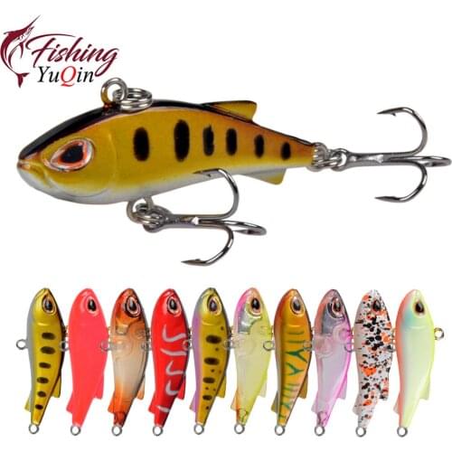 1pcs Sinking Mini VIB Fishing Lure 4cm 4g Vibration Artificial Baits Winter Ice Fishing Wobblers Bass Crankbait Fishing Tackle