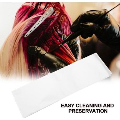 100pcs/pack Professional Salon Hair Dye Paper Recycleable Separating Stain Dyeing Color Barber Highlight Tissue Hairdresser Tool