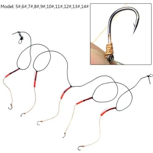 80% Hot Sale Carbon Steel Swivel Fishhooks Fish Lure Bait String Hook Fishing Tackle Tool Fishing Accessories