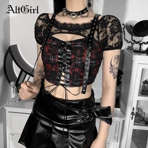 Женские укороченные футболки ALTGIRL China At AliExpress