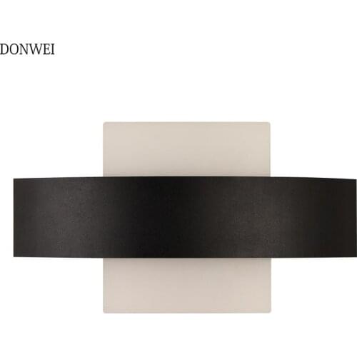 Nordic Aluminum Led Wall Lamp Up Down White Black Indoor wall light for Home Stairs Bedroom Bedside Bathroom Corridor Lighting