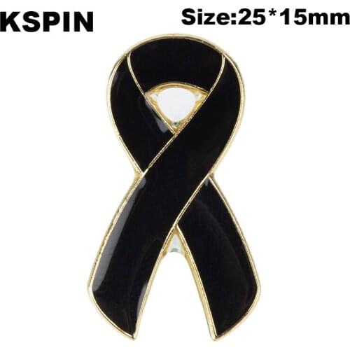 Black Aids pin Badge Buttons Brooch Anime Lovers Shirt Denim Jacket lapel pin XY0025-5