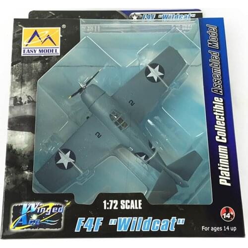 Easy Model 37248 1/72 F4F-4 Wildcat VMF-223 USMC 1942 Propeller Fighter Model TH07570-SMT6
