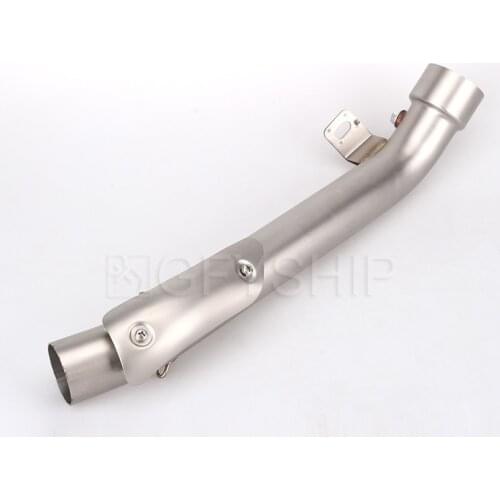 Motorcycle Exhaust Muffler Middle Link Pipe With Heat Shield System For Suzuki GSXR 1000 2007 2008 GSXR1000 K7 K8 GSX-R Slip-on