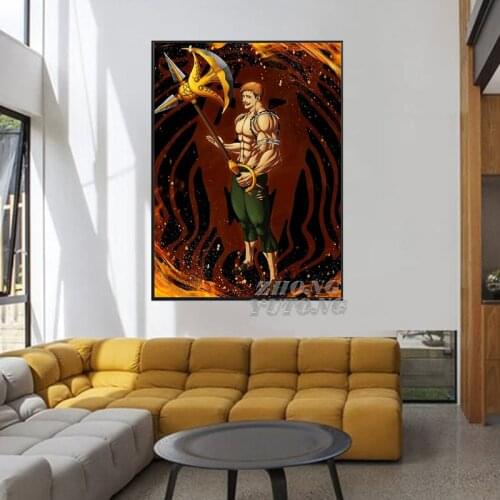 Lions pride Escanor Canvas Painting Art Print Poster Picture Wall Modern Minimalist Bedroom Living Room Decoration
