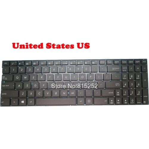 Laptop Keyboard For ASUS Q502 Q502LA N542 N542LA Black United States US Without Frame With Backlit