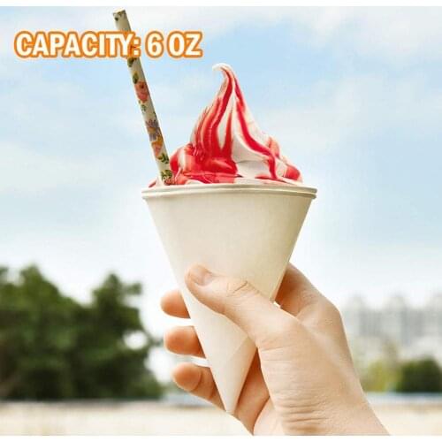 Cone Cup Eco-friendly Waterproof Paper Cone Paper Cup for Home Water Paper Cup Cone Cup Heat Resistant for Daily Use Leakproof