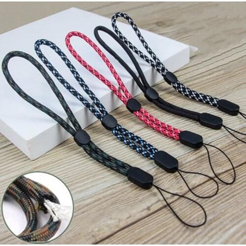 Short Braid Phone Lanyard Wrist Strap Camera Flash Drives Keys Hand Wrist For iPhone 7 8 X XR Keycord