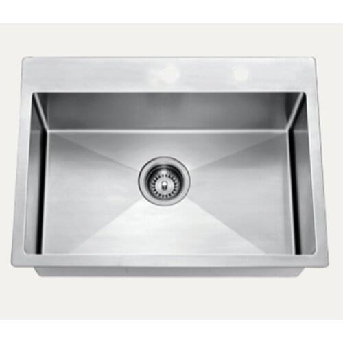 Stainless Steel Kitchen Sink Slot Dish Basin Kitchen Sink Drain Basket And Drain Pip Rectangular SMB5545