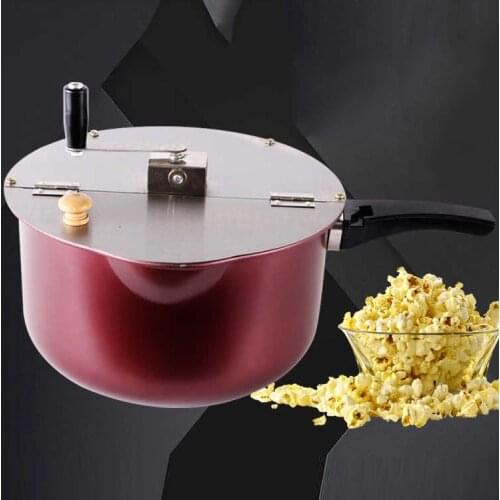 Popcorn machine commercial household popcorn pot new single pot hand operated popcorn machine gas popcorn machine