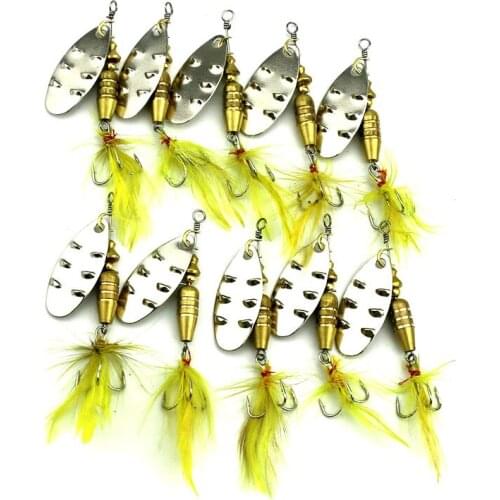 100pcs 6.8cm 7.4g metal trolling spinner fishing lures wobbler catfish carp trout perch fishing baits pesca fishing tackles