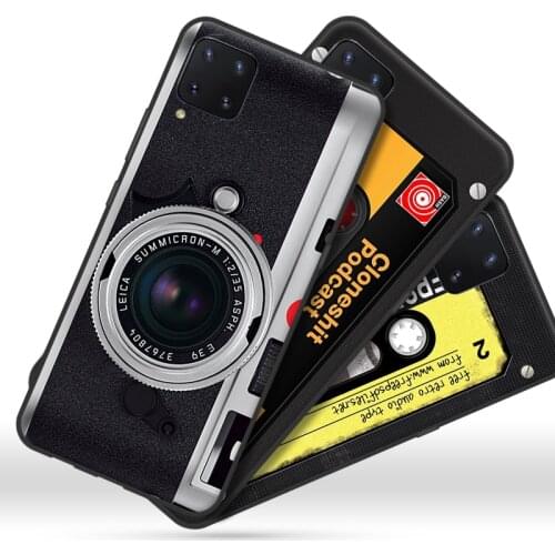 Skinlee Soft Case For Huawei P40 Lite All Protection Case Retro Camera Pattern Gamepad For HUAWEI P40 Lite Cover