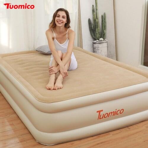Double Person Use Air Bed 152*203*45CM Collapsible Portable Comfortable Built-in Pump Inflatable Mattress Air Coushion