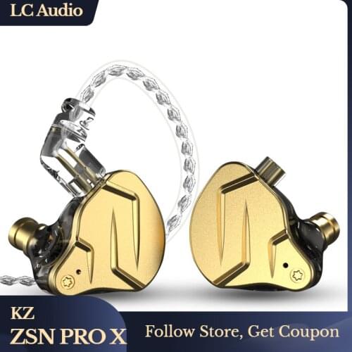 KZ ZSN PRO X DD+BA Hybrid Driver In Ear Earphones Metal Monitor Headphones HIFI Bass Earbuds Noise Cancelling Headset KZ ZSN PRO