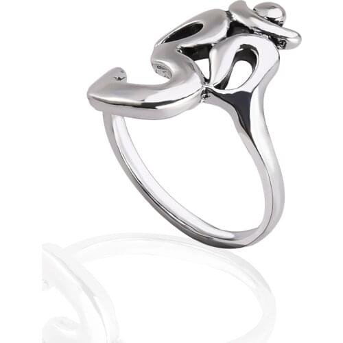 2018 New Hindoo Jewelry,OHM Hindu Buddhist AUM OM Ring Hinduism Yoga India Outdoor Sport Women/Men Ring Religious Symbol Jewelry