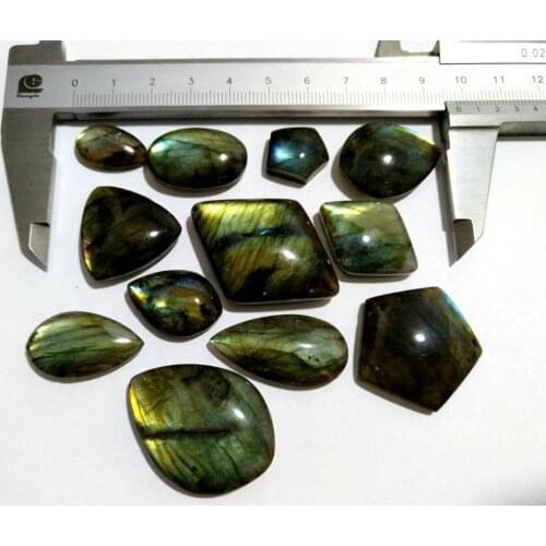 Natural Stone Labradorite Bead Pendant,10pcs/lot Semi Precious Stone Irregular bead Pendant,cabochon,Mixed Size 18mm