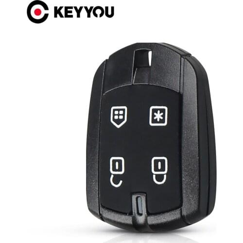 KEYYOU 4 Button Remote Key Shell For FX330 Positron Control Alarm System Car Key Shell For Brazil Replacement Auto Parts