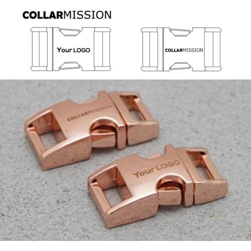 Retailing engraing buckle 10mm strap webbing garments DIY pet collar parts durable security lock plated metal buckle CK10M02
