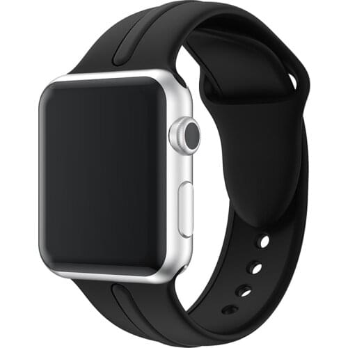 Silicone Strap For Apple Watch Series 1 2 3 iWatch 38mm 42mm Replacement Silicone Band Strap Sport Bracele