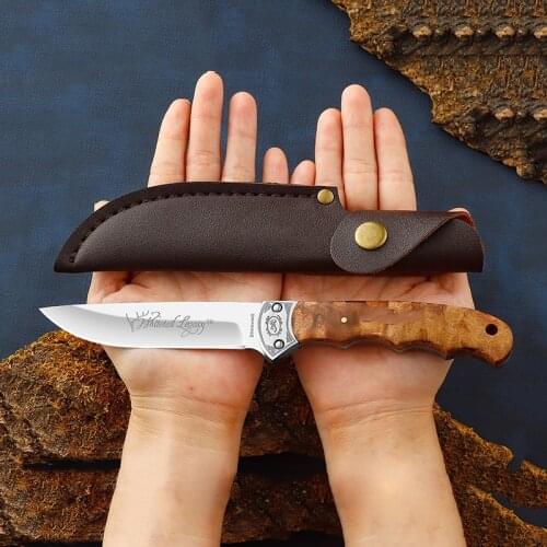 Tactical Straight Knife High Hardness Camping Hunting Survival Knives Sharp Blade Fishing Fixed Blade Knife with Sheath